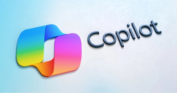 Microsoft Copilot logo with the text 'Copilot'