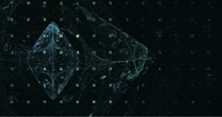 Abstract image of data in cyber space representing the vast amount of information on the internet