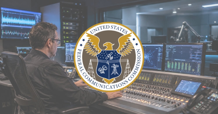 Analytics screen report with FCC logo over top.