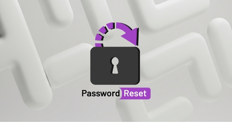 Purple password reset logo