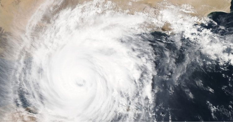 Hurricane representing the new Chinese cyber threat 'Salt Typhoon'